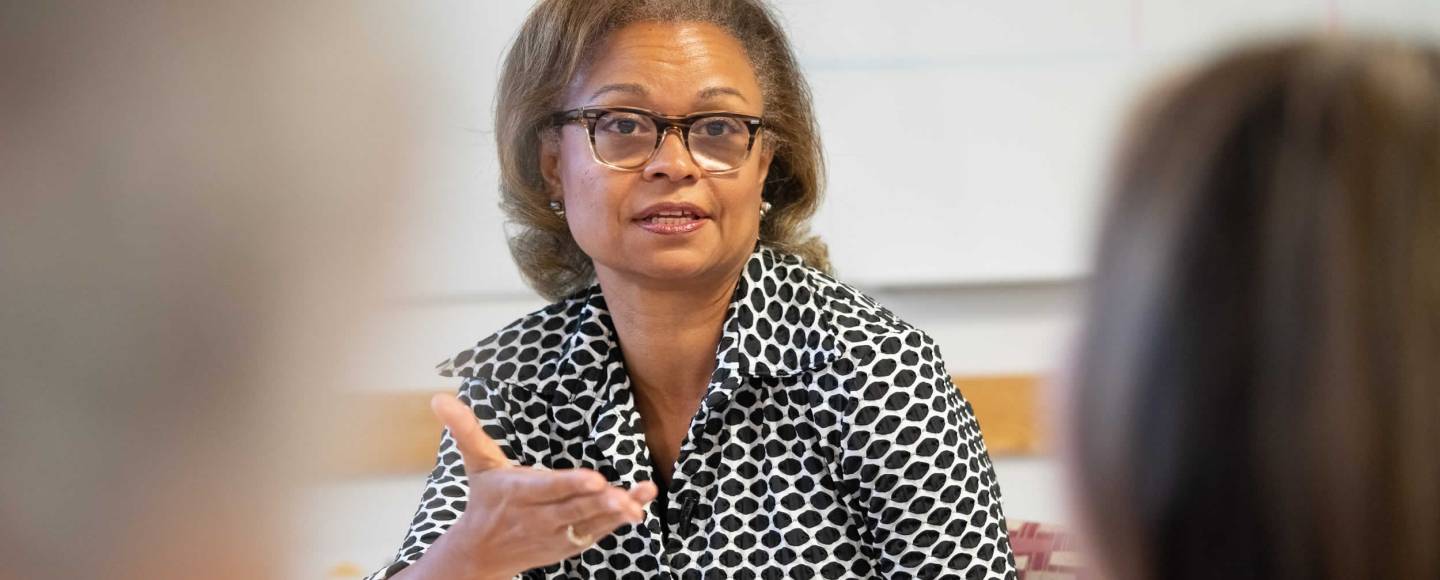 Sheila F. Maith speaking with a coaching client